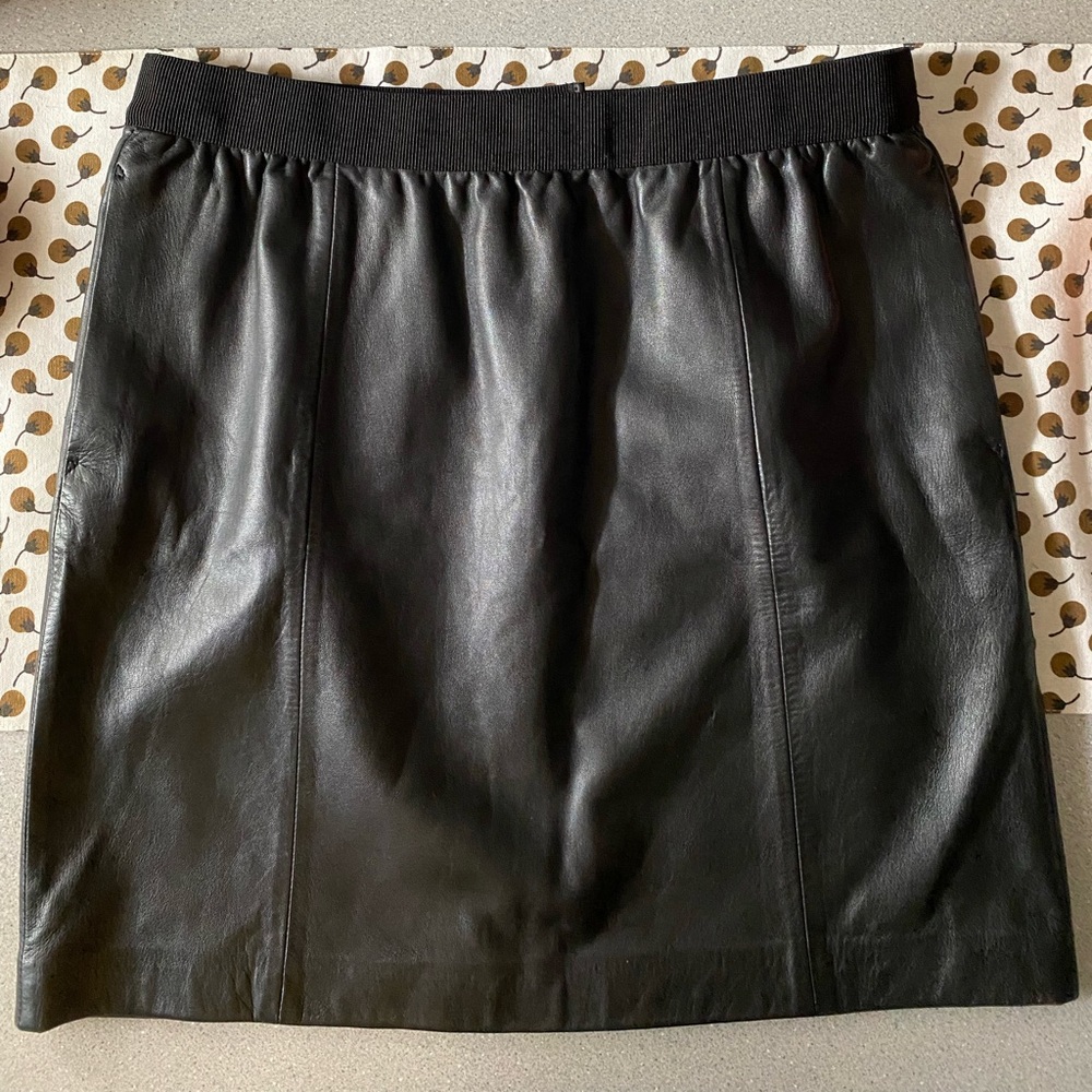 Loft Faux Leather Skirt-size 4